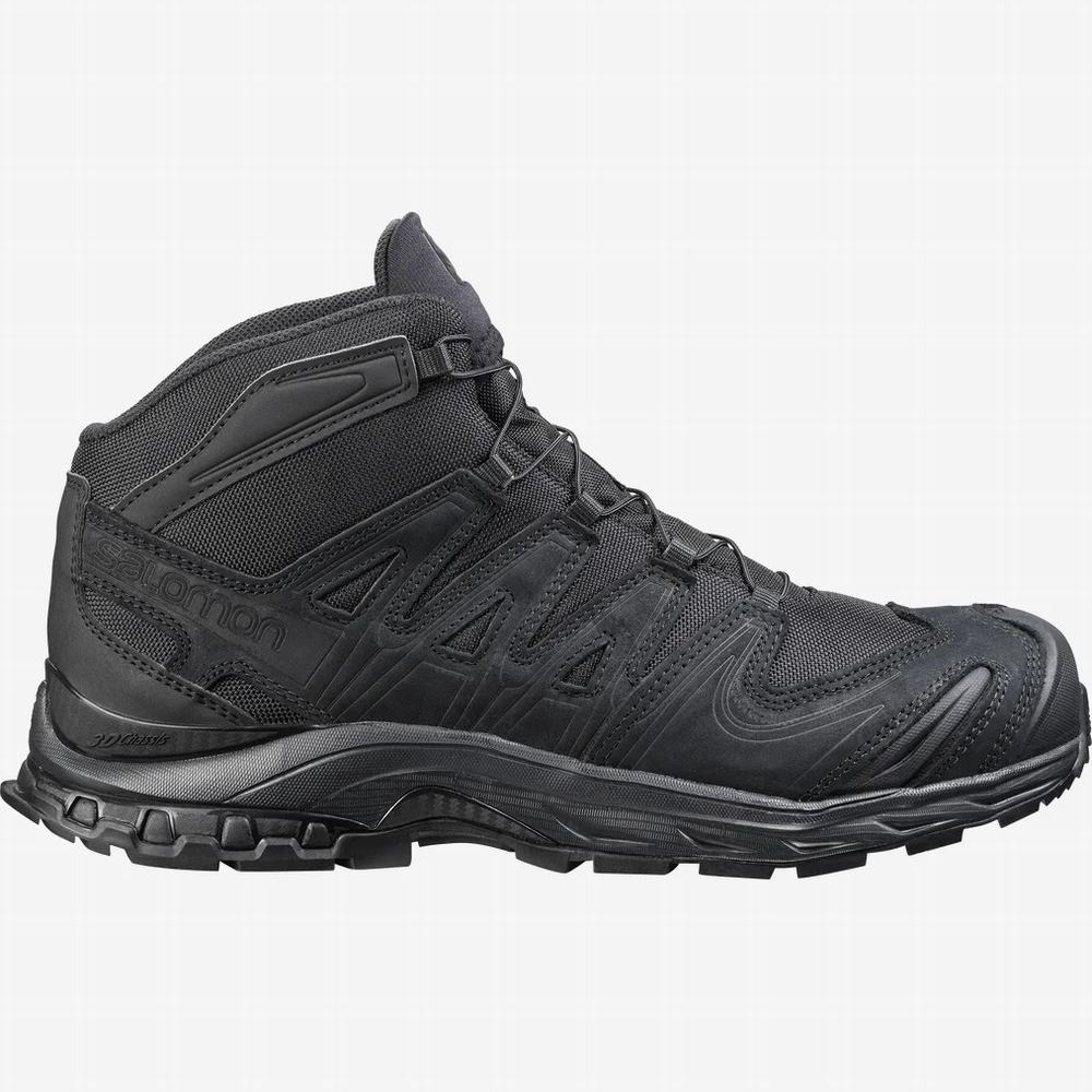 Men\'s Salomon Xa Forces Mid En Approach Shoes Black | NZ-1986047