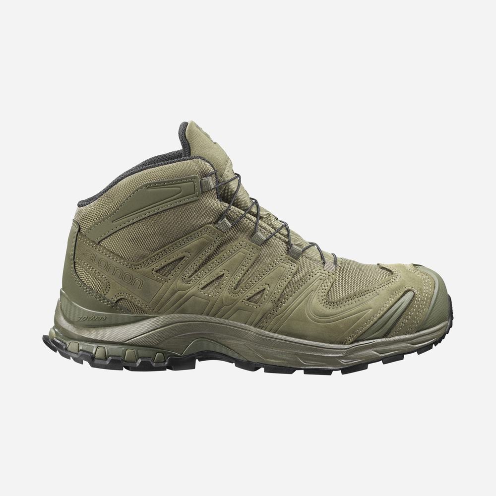 Men\'s Salomon Xa Forces Mid En Approach Shoes Green | NZ-7596180