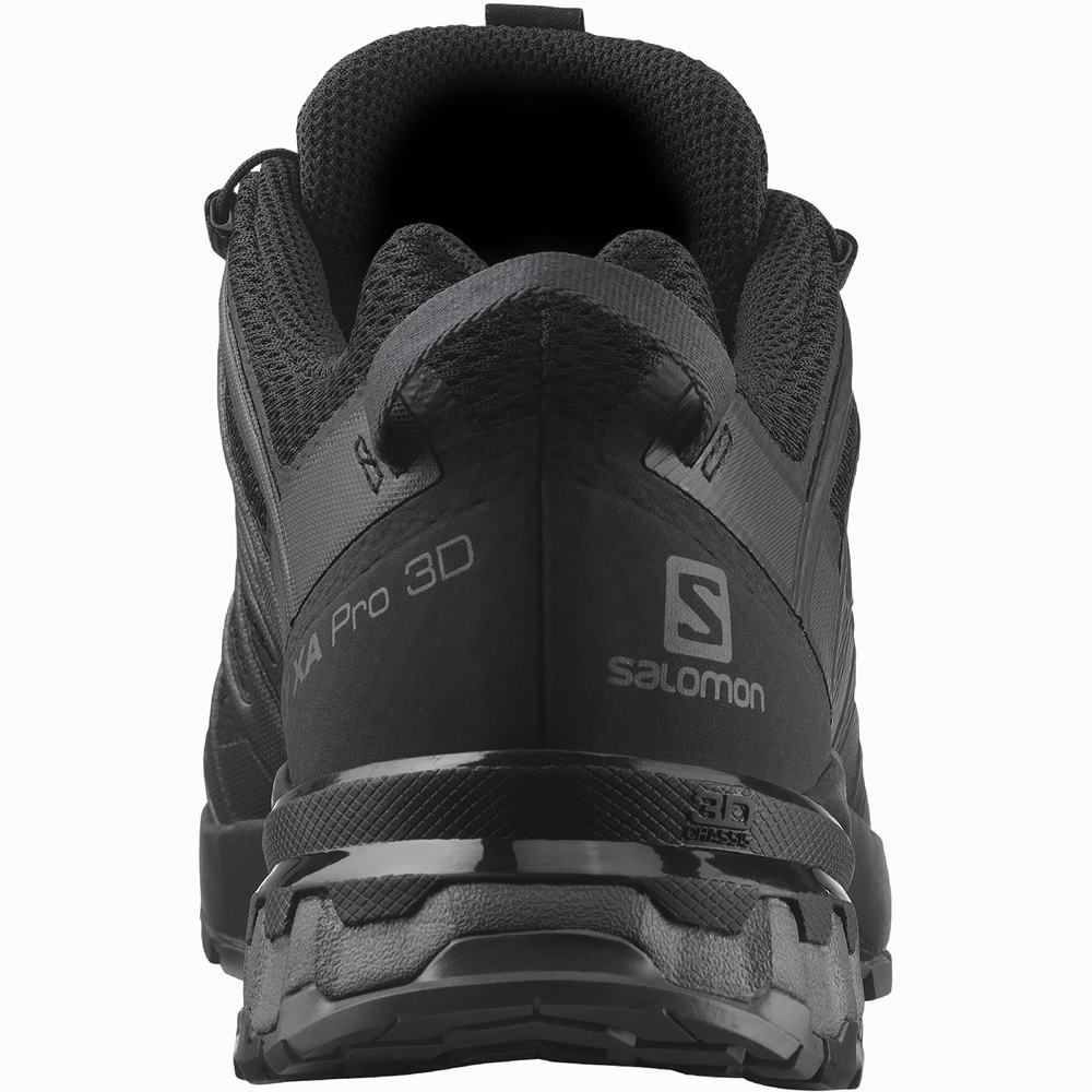 Men's Salomon Xa Pro 3d V8 Wide Hiking Shoes Black | NZ-4712085
