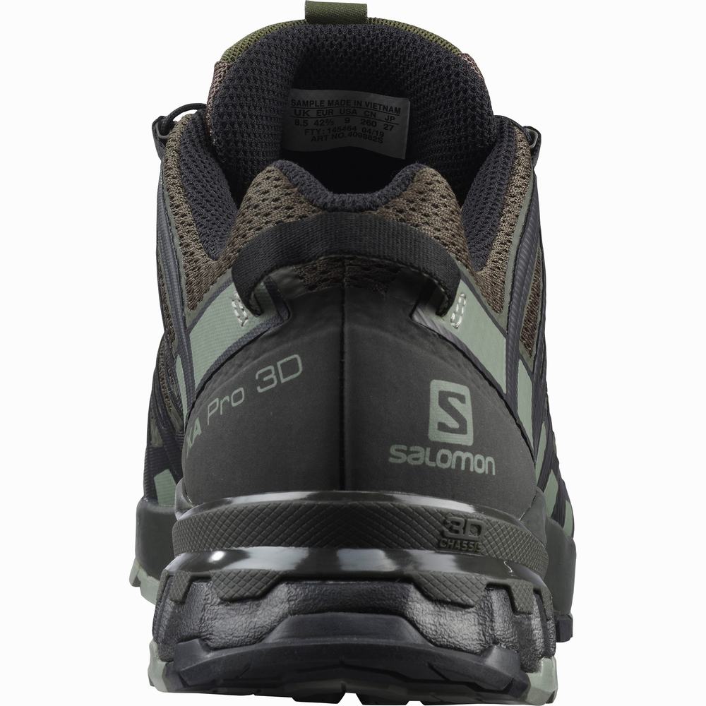 Men's Salomon Xa Pro 3d V8 Wide Hiking Shoes Purple/ Grey | NZ-4861705