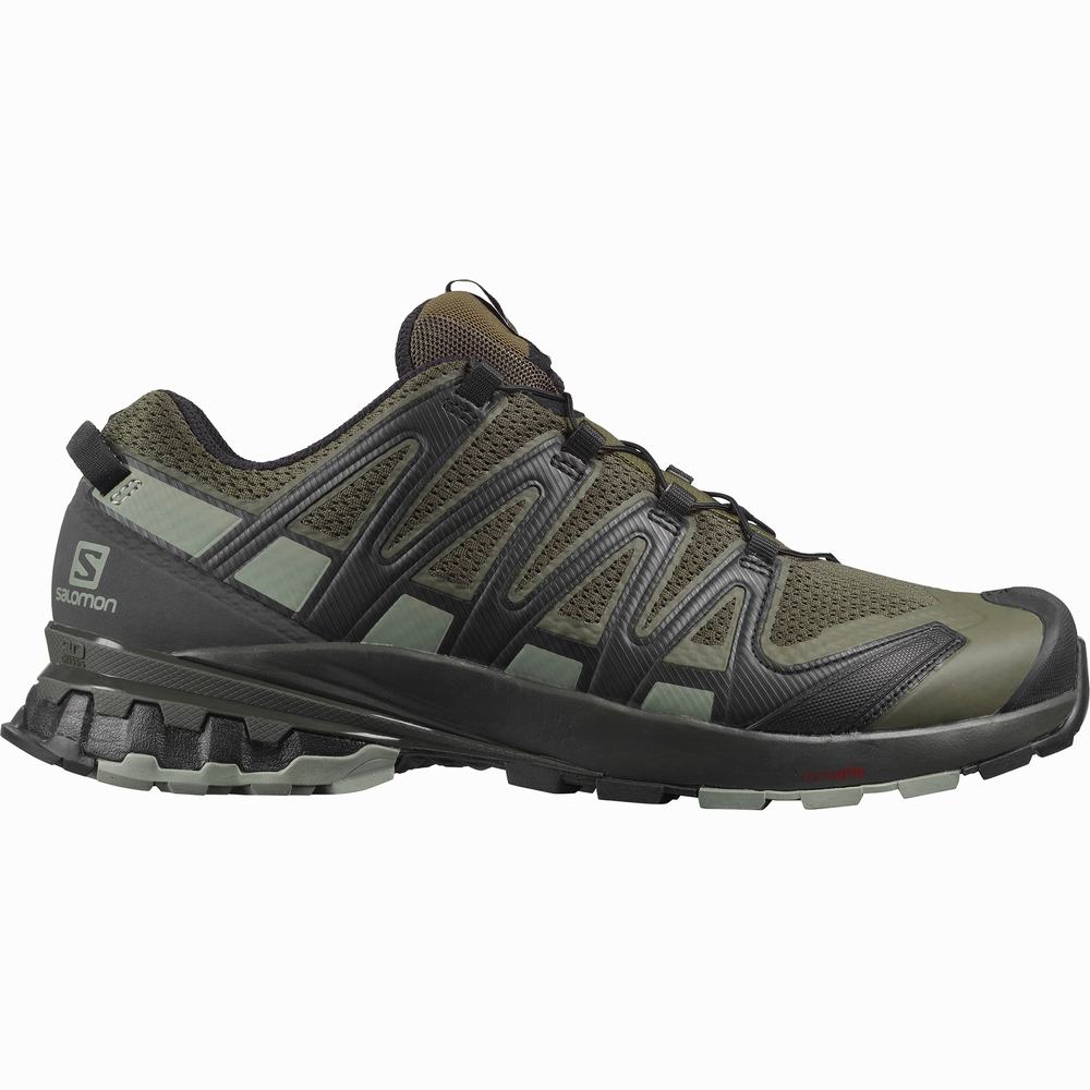 Men\'s Salomon Xa Pro 3d V8 Wide Trail Running Shoes Purple/Grey | NZ-0531672