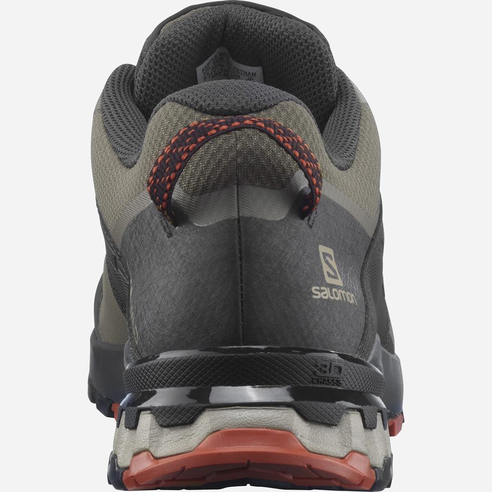 Men's Salomon Xa Wild Trail Running Shoes Olive/Black/Dark Red | NZ-1497653