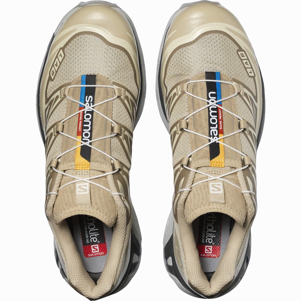 Men's Salomon Xt-6 Clear Sneakers Khaki | NZ-0972653
