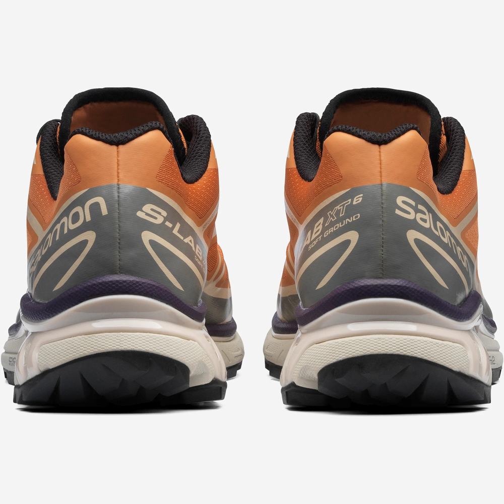 Men's Salomon Xt-6 Sneakers Apricot/Grey | NZ-7564109