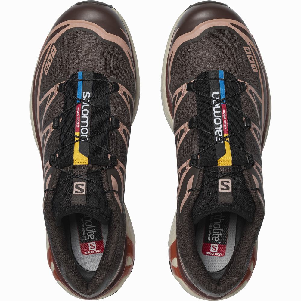 Men's Salomon Xt-6 Sneakers Chocolate/Beige | NZ-5203879