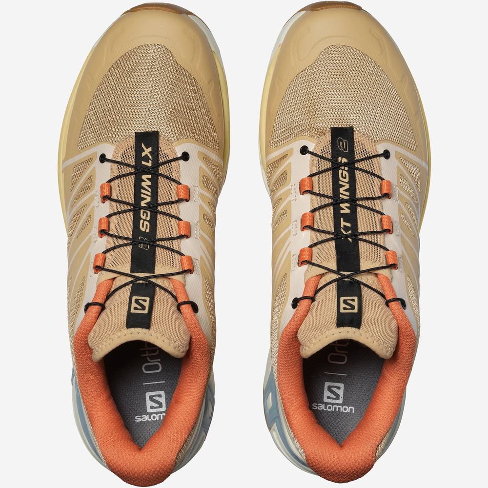 Men's Salomon Xt-wings 2 Sneakers Brown/Orange | NZ-3658912