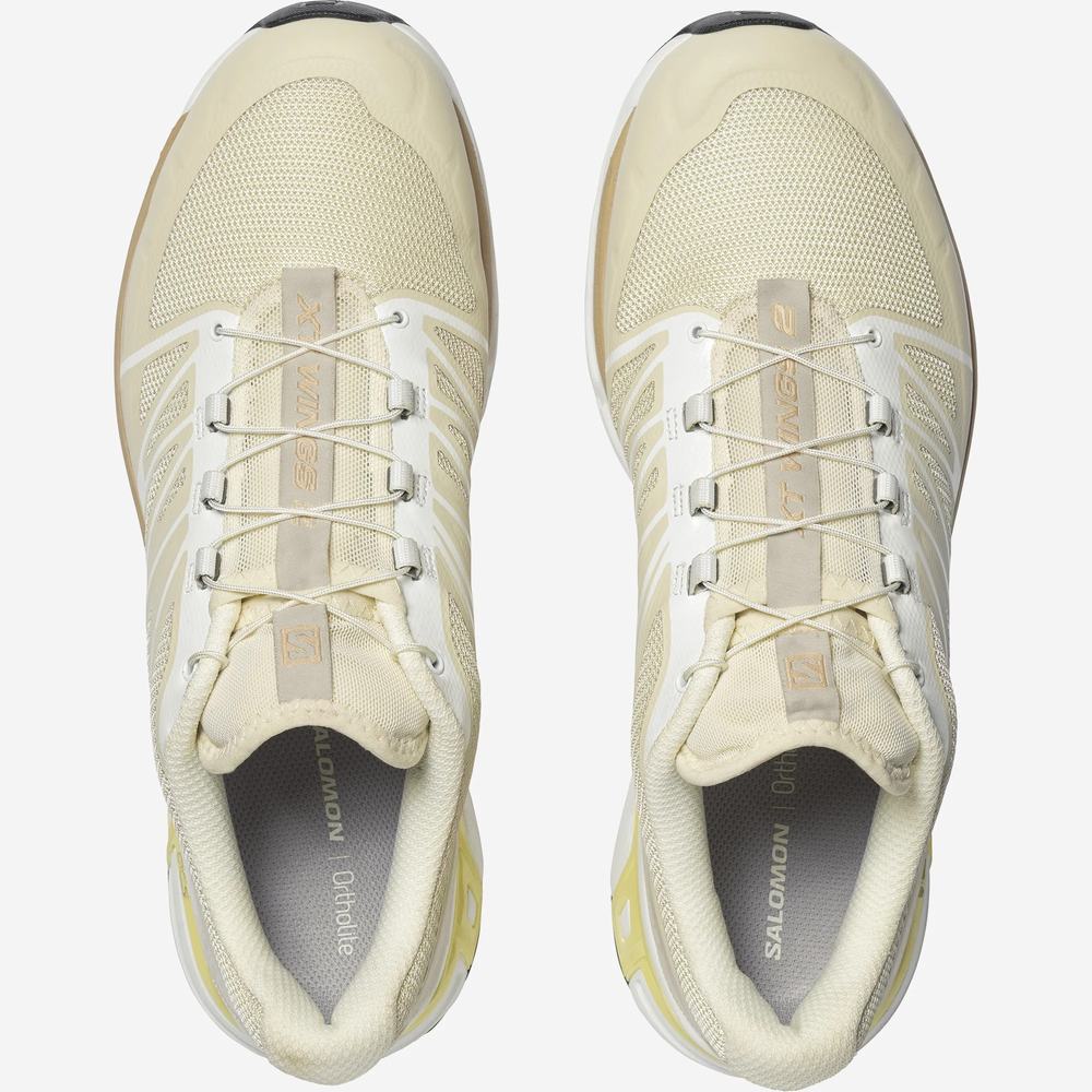 Men's Salomon Xt-wings 2 Sneakers Khaki/White | NZ-5283694