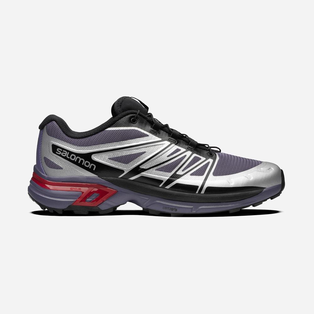 Men\'s Salomon Xt-wings 2 Sneakers Purple/Silver/Red | NZ-4109372