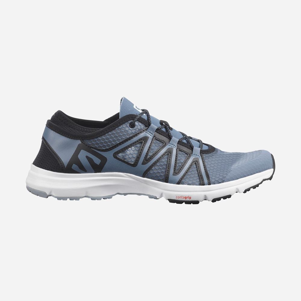 Men's Salomon Crossamphibian Swift 2 Hiking Shoes Blue/Black/Grey Blue | NZ-7853904