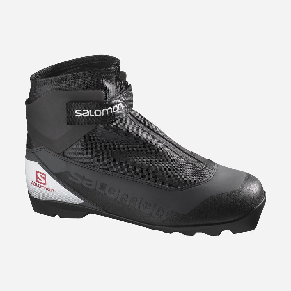 Men's Salomon Escape Plus Prolink Ski Boots Black/White/Blue | NZ-2647350