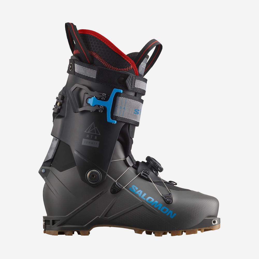 Men's Salomon S/Lab Mtn Summit Ski Boots Black/Dark Grey/Blue | NZ-5168324