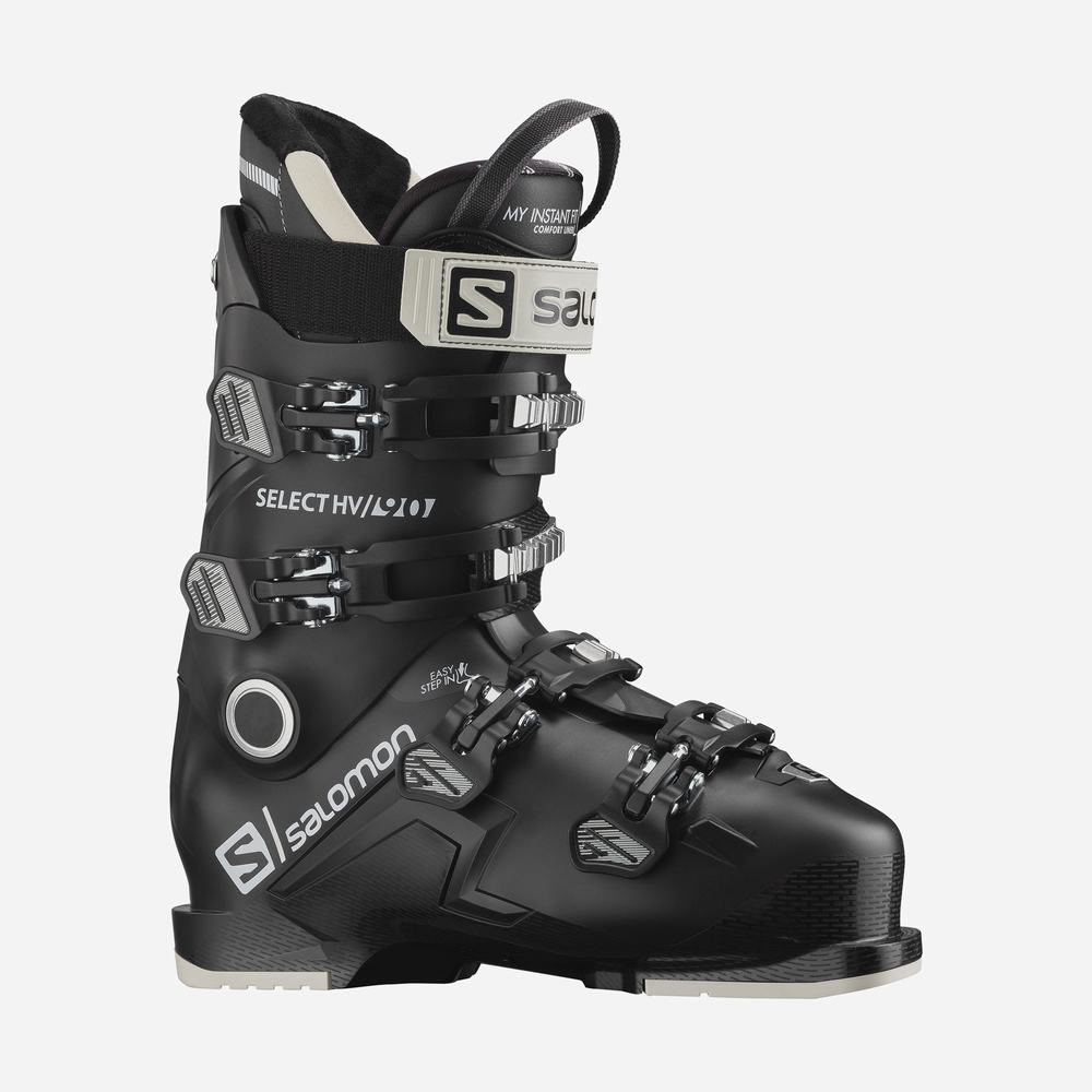 Men's Salomon Select Hv 90 Ski Boots Black | NZ-0768953