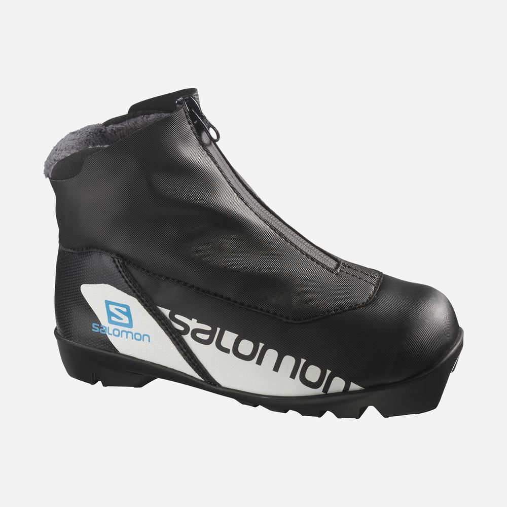 Kids' Salomon Rc Ski Boots Black/Blue | NZ-1635720