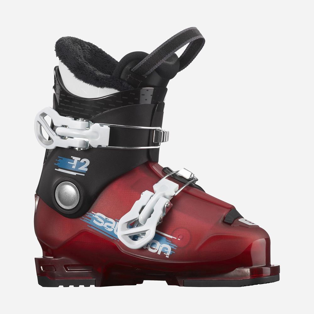 Kids' Salomon T2 Rt Ski Boots Black/Red/White | NZ-3570928