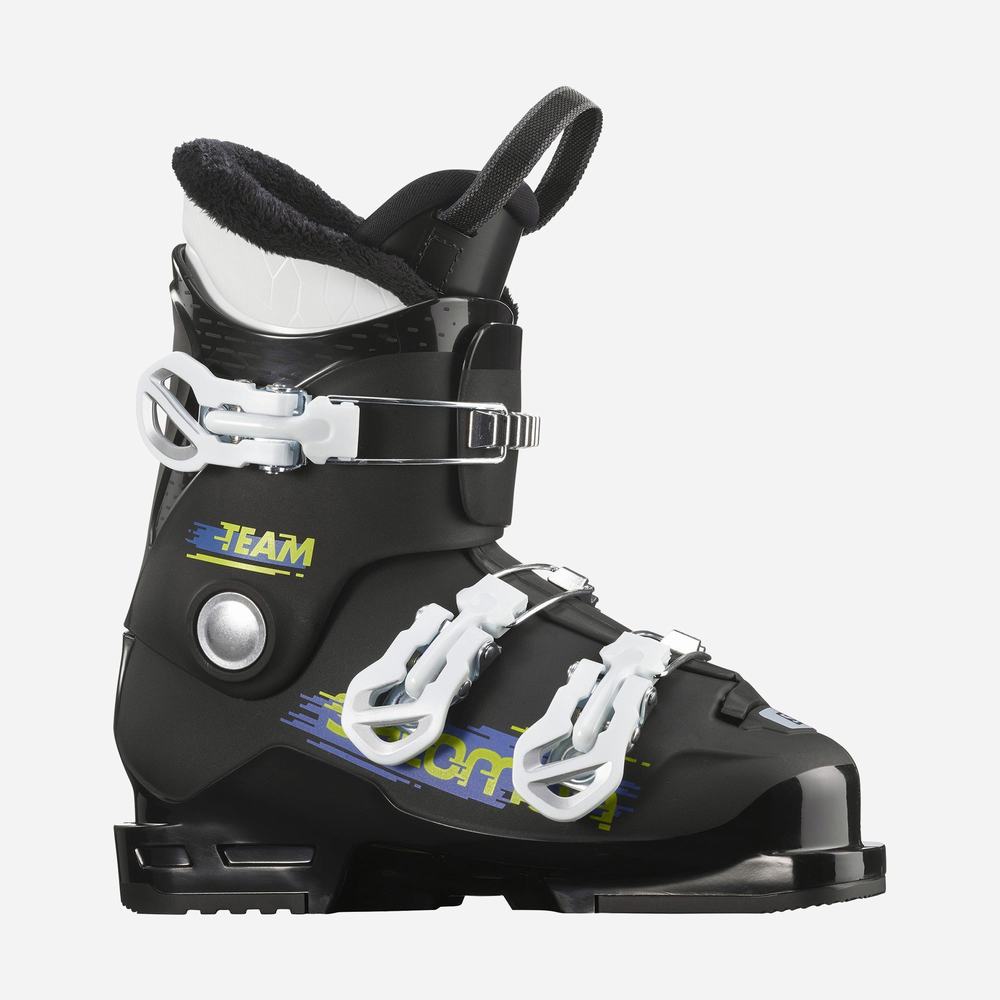 Kids' Salomon Team T3 Ski Boots Black/White | NZ-9230714
