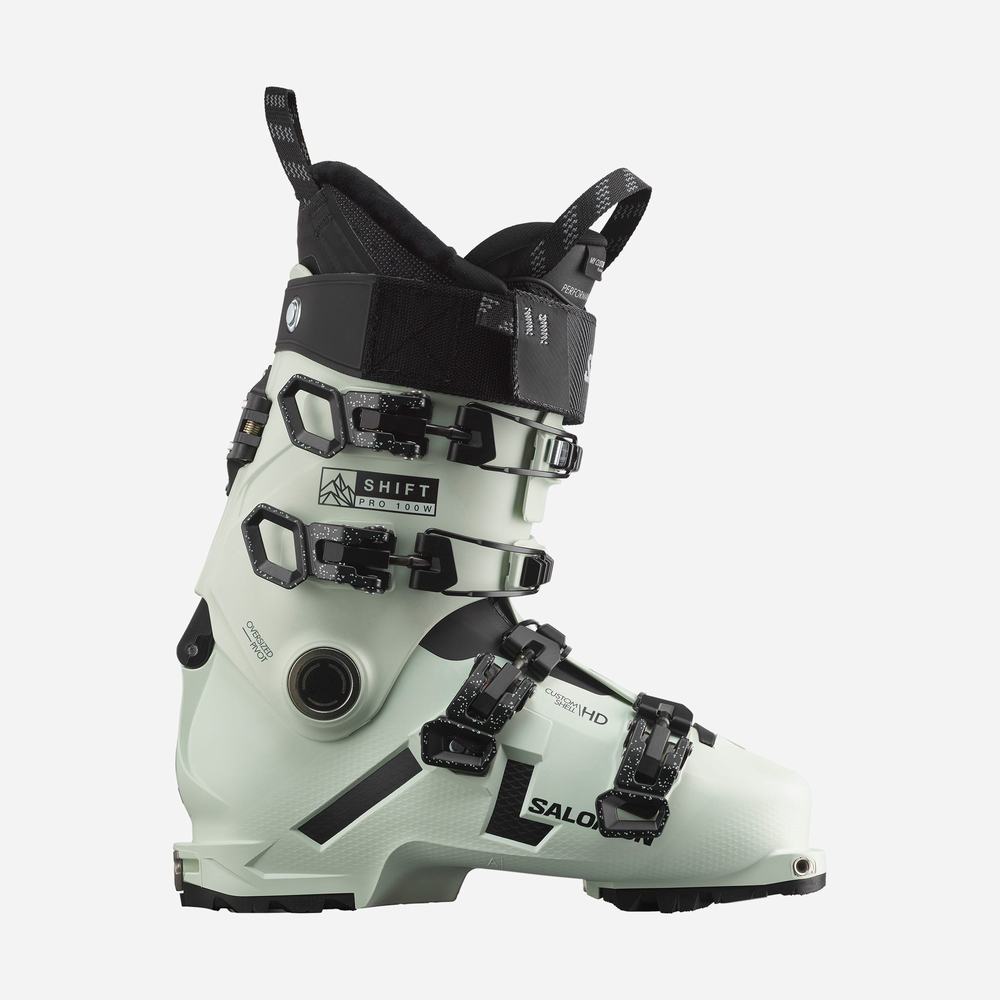 Women's Salomon Shift Pro 100 At Ski Boots White/Black/White | NZ-0348179